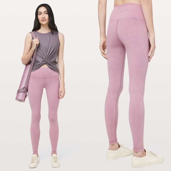 lululemon athletica Pants - Lululemon Wunder Under High-Rise Tight *Snow Washed Pink Womens Size 6